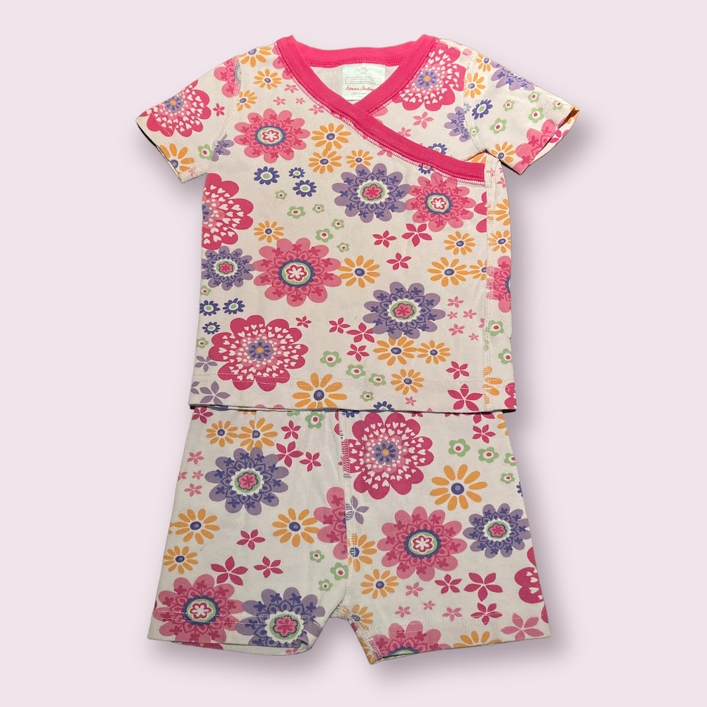 Hanna Andersson Pajamas shirt sleeve pj set 100% organic cotton 100 cm 4t